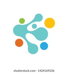 Meta Ball icon vector design template