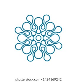 Meta Ball icon vector design template