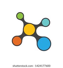 Meta Ball icon vector design template