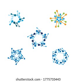 Meta-Ball-Symbol, Vektordesign-Vorlage