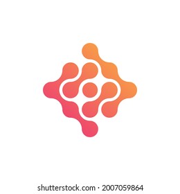 Meta-Ball-Symbol, Vektordesign-Vorlage