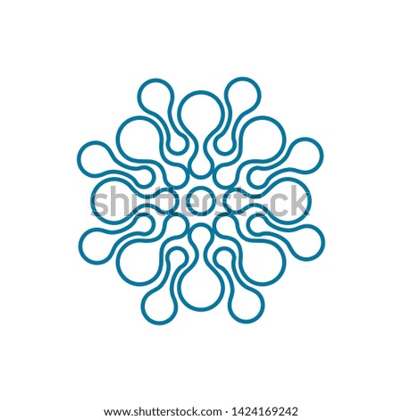 Meta Ball icon vector design template