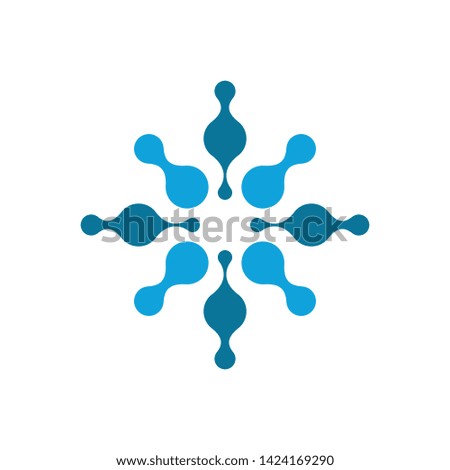 Meta Ball icon vector design template