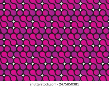 Meta-Ball-Muster-Design mit rosa und violetten Farbverlauf.
