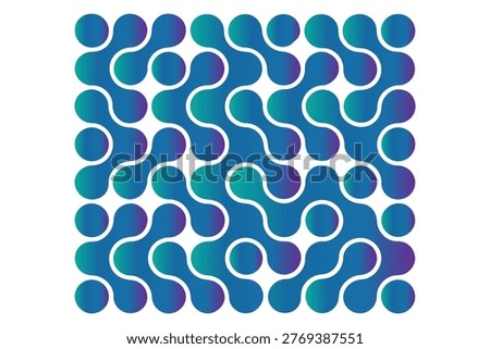 Meta ball pattern. Vector Connect Circle Shapes with Geometric Dots. Connected dots icons. Circles pattern sign. Diagonal meta ball connected circles shape