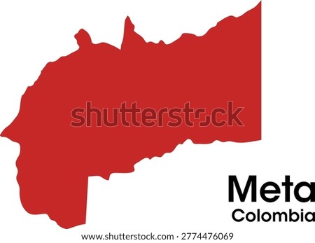 meta colombia map in vectors