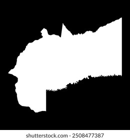 Meta Departement Map, Verwaltungsbezirk von Kolumbien.