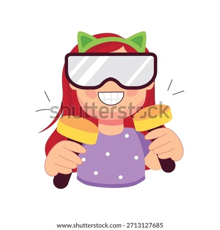 Meta games  vector flat design illustrations. 
