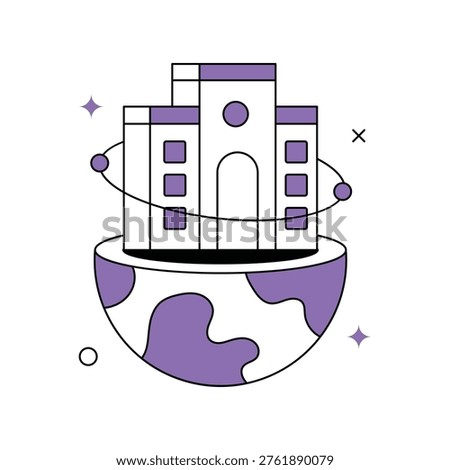 Meta Land Vector icon Eps 10 File    
