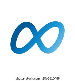 meta logo, metaverse. facebook. zuckerberg. the Infinity symbol, vector illustration. gradient