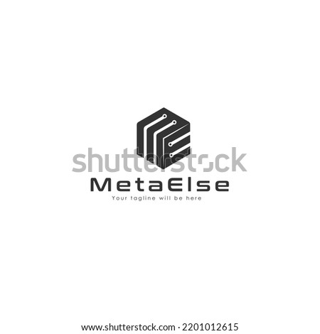 Meta M E Letter Logo