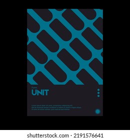 Meta modern aesthetics of Swiss design poster layout. Graphic template made with bold typography and abstract geometric shapes, great for poster art, album cover prints.