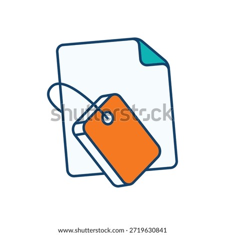 Meta Tag Icon vector stock illustration