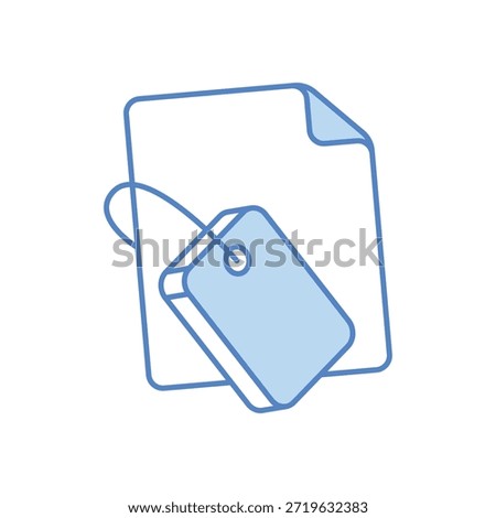 Meta Tag Icon vector stock illustration