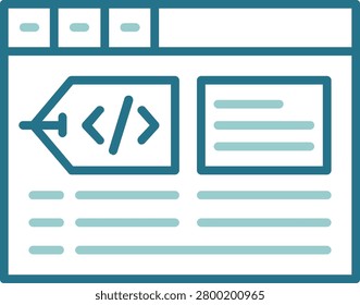 Meta tags Creative Illustration Icon Design