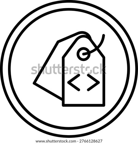 Meta Tags Illustration vector Icon Design