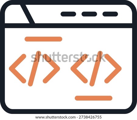 Meta Tags Line Due Icon Design