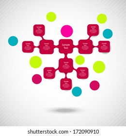 metaball colorful round diagram infographics for presentations