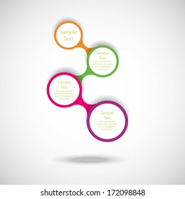 metaball colorful round diagram infographics for presentations