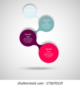 metaball colorful round diagram infographics for presentations