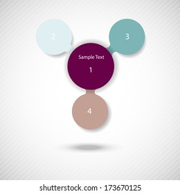 metaball colorful round diagram infographics for presentations