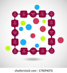 metaball colorful round diagram infographics for presentations