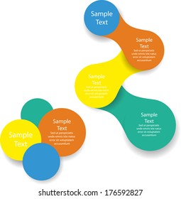 metaball colorful round diagram infographics for presentations