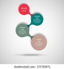 metaball colorful round diagram infographics for presentations