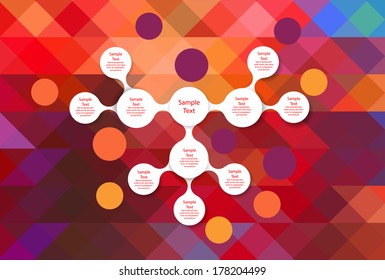 metaball colorful round diagram infographics for presentations