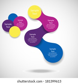 metaball colorful round diagram infographics for presentations