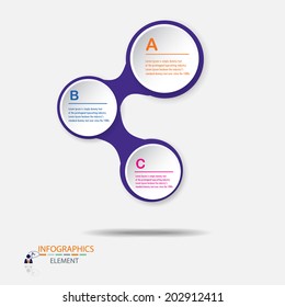 metaball colorful round diagram infographics for presentations  / abstracts speech bubble circle vector / can be used for website layout   