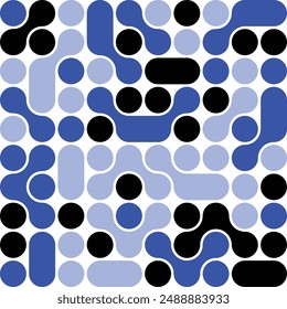 Metaball Connect Dot Set. Vector Circle Shapes. Abstract Geometric Dots. Morphing Blob Elements for for Patterns, Stickers , Badges, Posters, Web Design