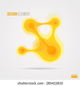 Metaball design element. Vector illustration.