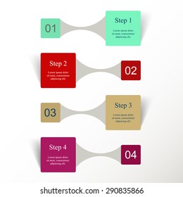 Metaball for diagram, graph, presentation and chart. Business concept with 4 options, parts, steps or processes