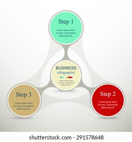 Metaball For Diagram, Graph, Presentation And Chart. Business Concept With 3 Options, Parts, Steps Or Processes