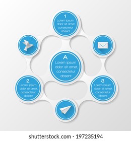 Metaball diagram. Vector illustration. 
