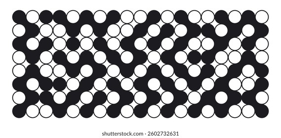 Metaball figures background. Abstract metaball connected dots, round blobs shapes flat vector background illustration. Liquid metaball shapes backdrop