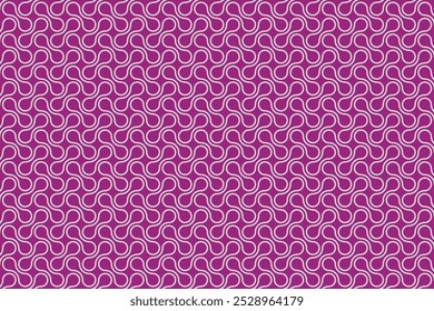 Metaball Ilustración vectorial de Diseño gráfico. Formas circulares conectadas. Fondo de patrón geométrico Abstractas. Objetos blobs conectados. Blanco sobre fondo magenta.