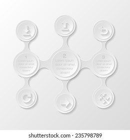 Metaball infographic elements. Vector illustration 