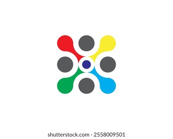 metaball logo illustration design, abstract metaball design can be for business, cooperation, technology, health or customized needs