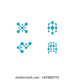 Metaball template logo design vector icon