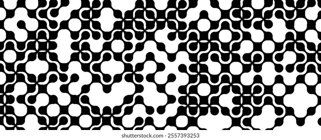 Metaballs shapes abstract  geometric background. Vector art.