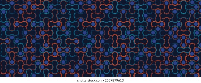 Metaballs shapes abstract  geometric background. Vector art.