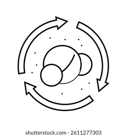 metabolism biochemistry line icon vector. metabolism biochemistry sign. isolated contour symbol black illustration