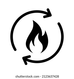 Metabolism flat style vector icon
