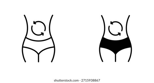 Colección de diseño de icono de metabolismo. Signo y Vector para diseños de interfaz de usuario