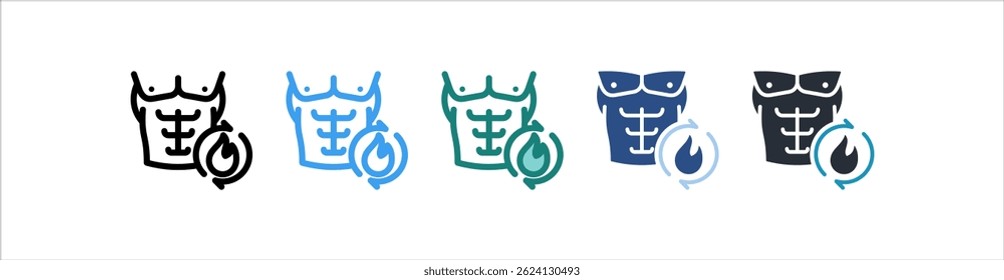 Metabolism Icon In Different Style Vector