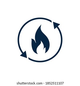 Metabolism icon. Metabolic process symbol concept isolated on white background. Vector illustration