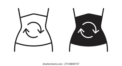 Paquete de iconos de metabolismo. Elemento de diseño de icono de Vector plano.