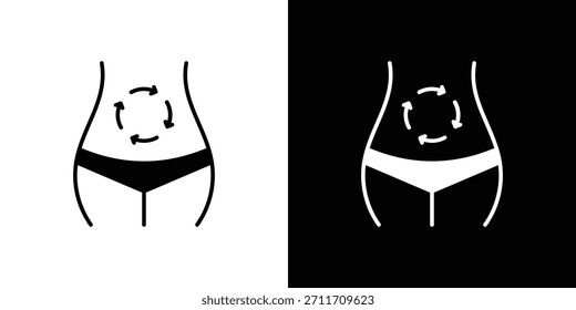 Icono de metabolismo Conjunto de colección. Silueta de Vector.
